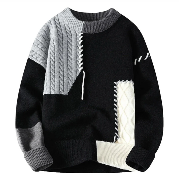 Lavezzi™ | Stylowy patchworkowy sweter