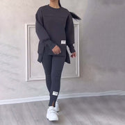 Vena™ Damski casualowy zestaw bluza legginsy